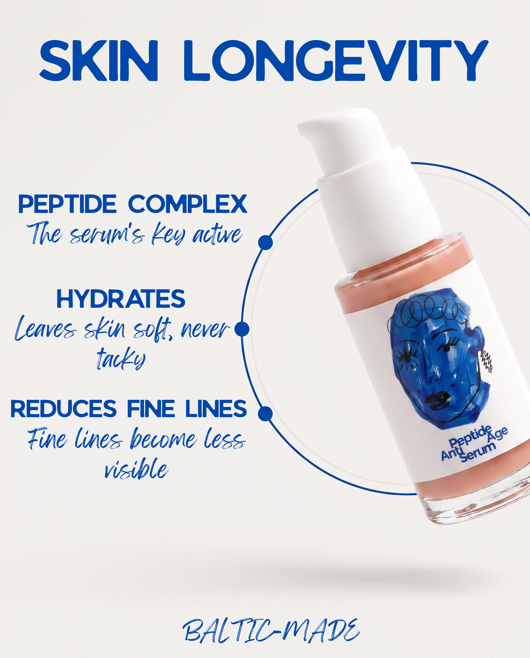 Peptide Anti-Age Serumas